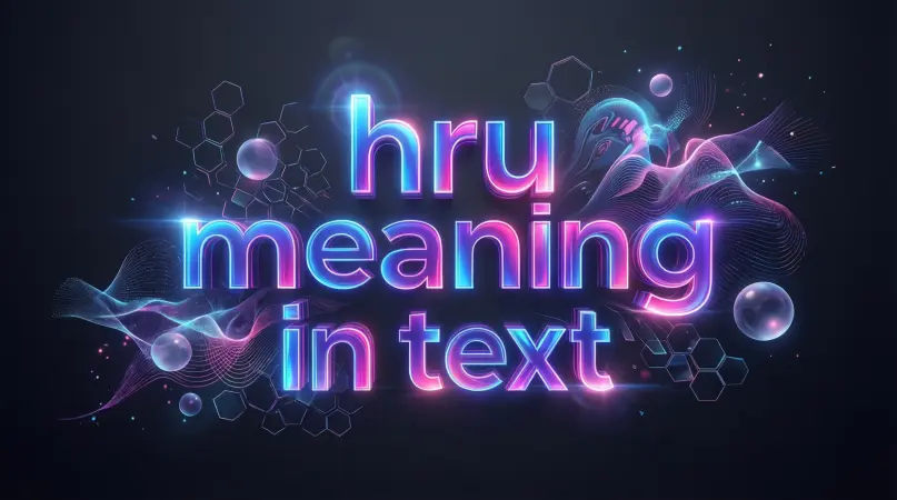 hru meaning in text