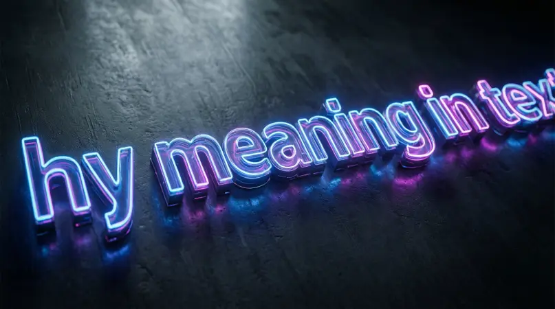 hy meaning in text