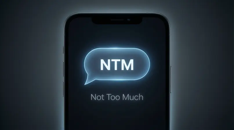 ntm meaning in text