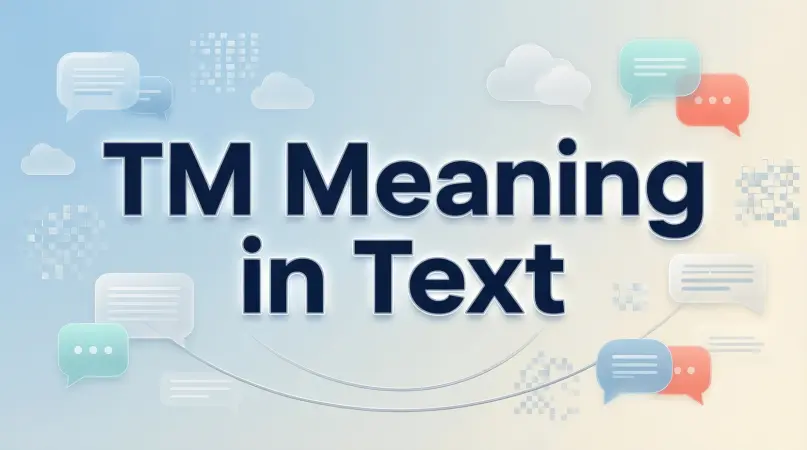 tm meaning in text
