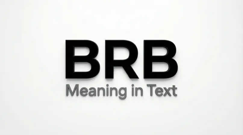 brb meaning in text