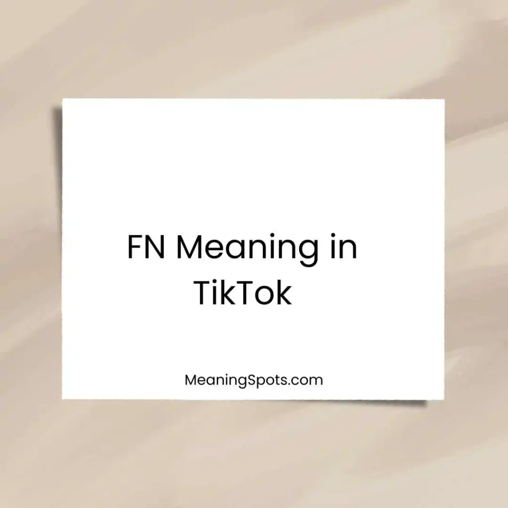 FN Meaning in TikTok