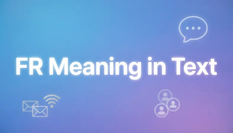 fr meaning in text