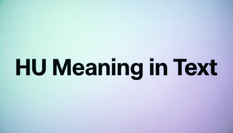 hu meaning in text