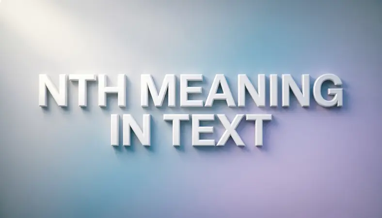 nth meaning in text