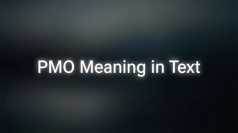 pmo meaning in text