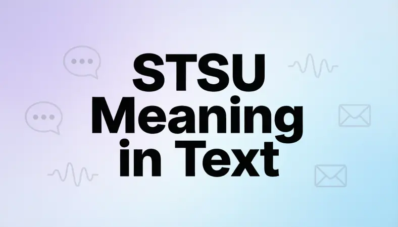 stsu meaning in text