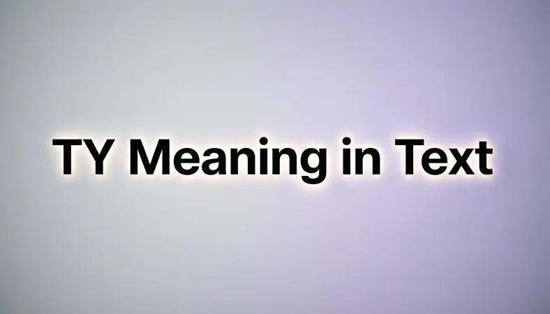 ty meaning in text