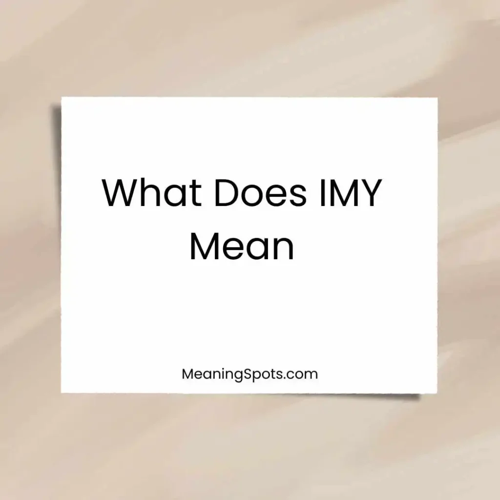 What Does IMY Mean