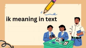 ik meaning in text