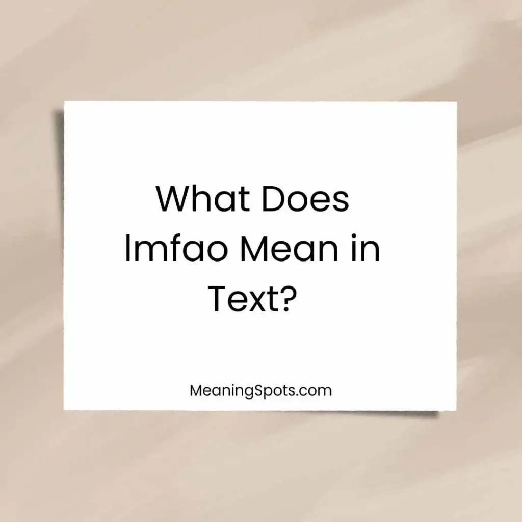 What Does lmfao Mean in Text?
