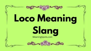 Loco Meaning Slang